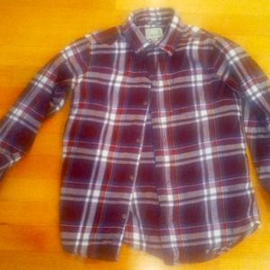Boys plaid flannel 10/12
